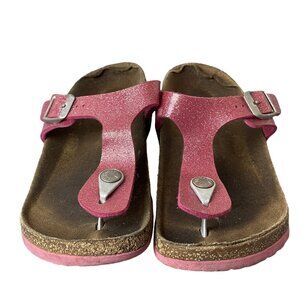 Birkenstock Gizeh Pink Glitter Thong Sandals Size 34 EU‎
